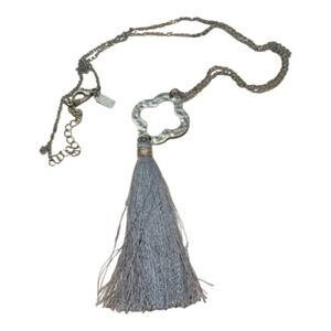 Canvas Tassel Necklace